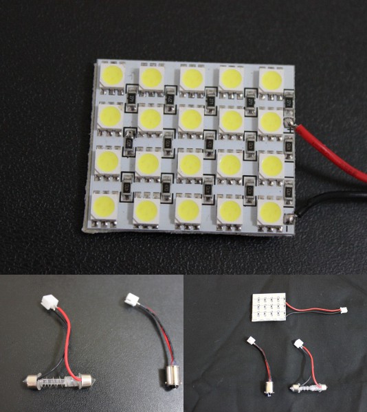 画像1: ＬＥＤ　ルーム球20連　ホワイト　ＬＥＤ　ＳＭＤ　室内灯2ソケット付き